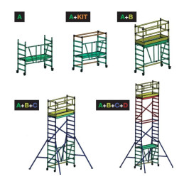 Rusztowanie COMPACT 75x180 A FARAONE wysokość robocza 2,6 m