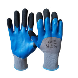 Rękawice powl lateks L2005 oblanie 3/4