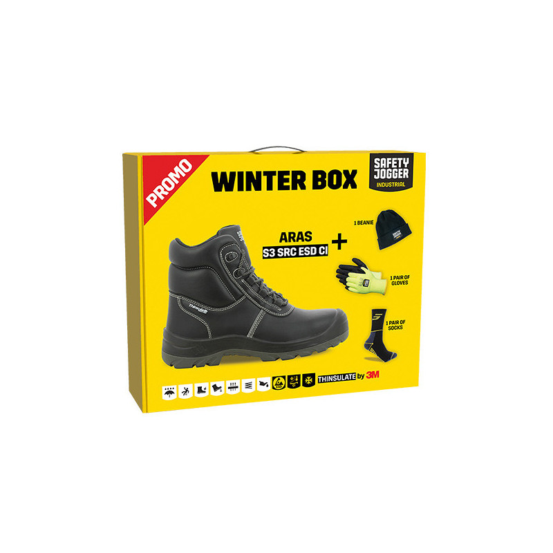 Trzewiki ocieplane ARAS S3 SRC ESD CI - WINTER BOX