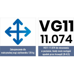 Urządzenie samozaciskowe LINOSTOP II ED 10m z zatrzaśnikiem AZ002