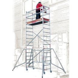 Rusztowanie COMPACT XS 75x160 AB FARAONE wysokość robocza 3,7 m