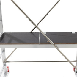Minirusztowanie aluminiowe 60x140cm z podestem, wysokośc rusztowania 2m