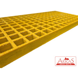 Stopień schodowy żółty z TWS oczko standardowe 38x38 mm