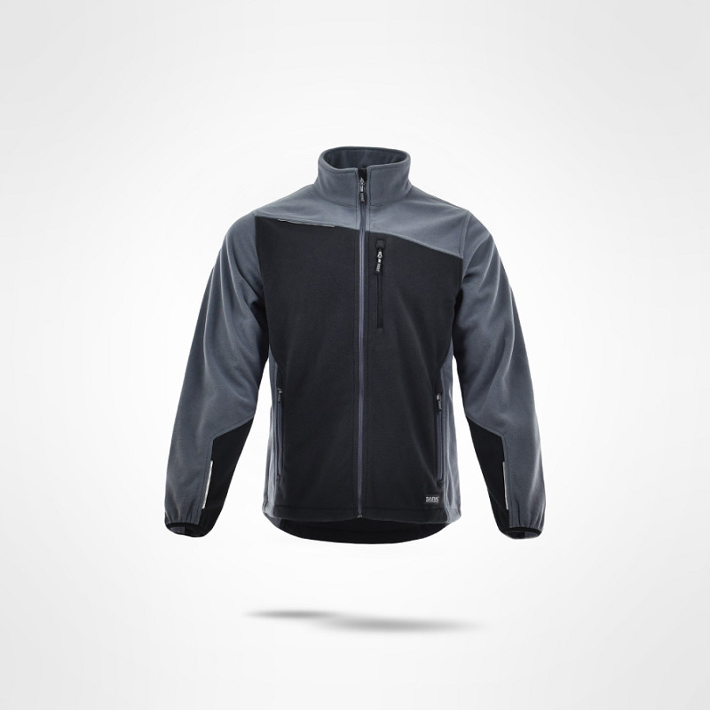 Bluza polar COMFORT PLUS czarno-szary