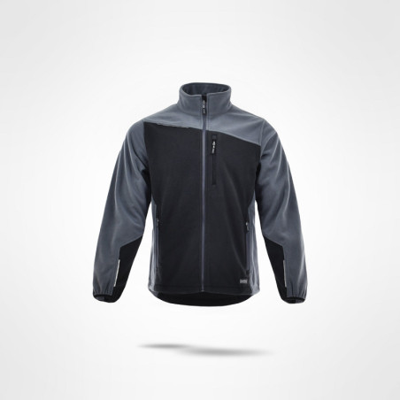 Bluza polar COMFORT PLUS czarno-szary