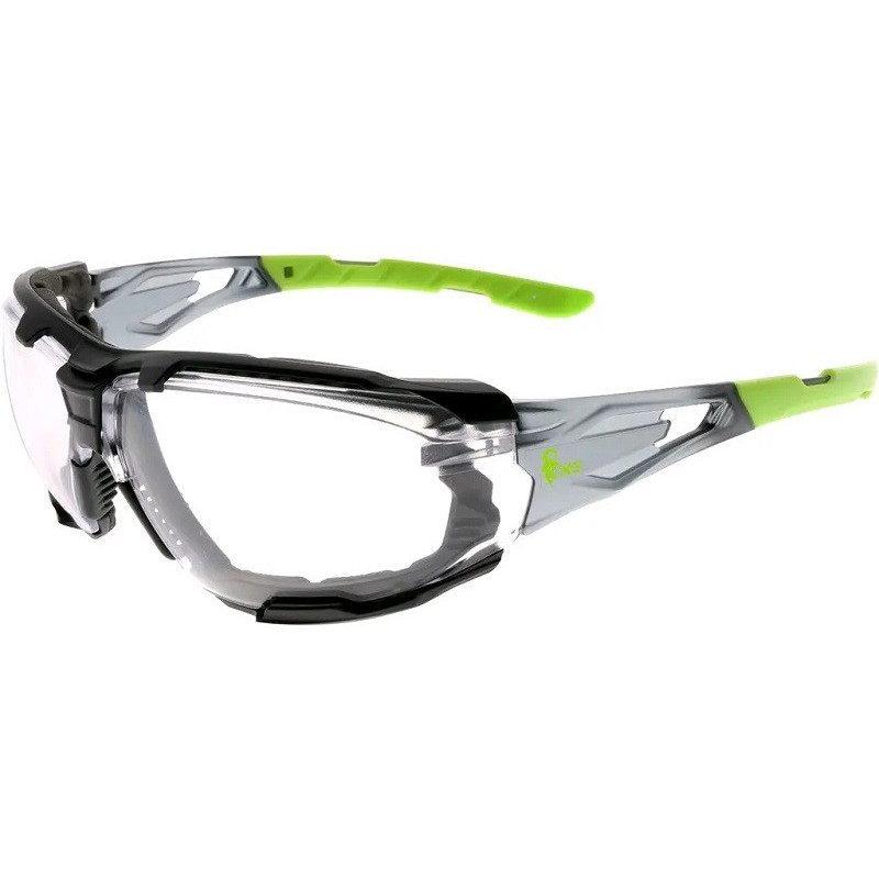 Okulary CXS-OPSIS TIEVA, przezroczyste szkiełka, kolor czarno-zielony Okulary CXS-OPSIS TIEVA, przezroczyste szkiełka, kolor czarno-zielony