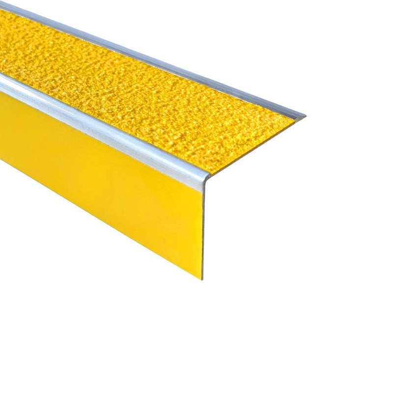 Nakładka antypoślizgowa aluminiowa żółta dwustronna 2 mm