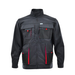 Bluza KING grafit-czerwony