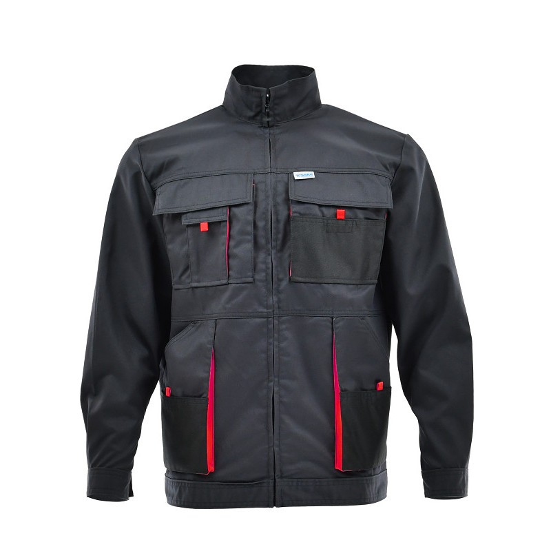 Bluza KING grafit-czerwony