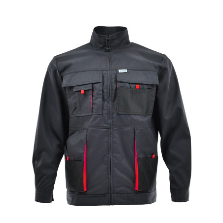 Bluza KING grafit-czerwony