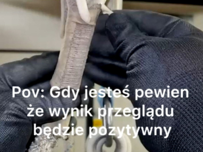 Perełka podczas przeglądu okresowego sprzętu do prac na wysokości :)
